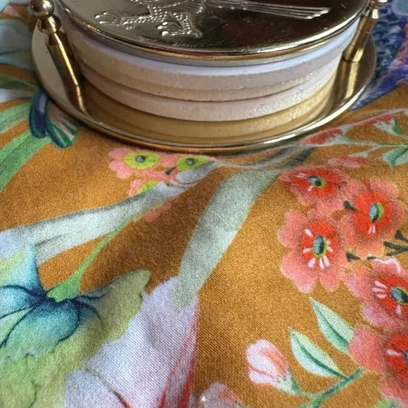 Vintage Coaster Holder • Cactus Road Runner Motif • Gold-Tone - Picture 5 of 5